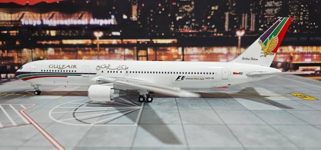 Inflight Retro RM76302 Gulf Air Boeing 767-300 A40-GI Diecast 1/200 Jet AV Model