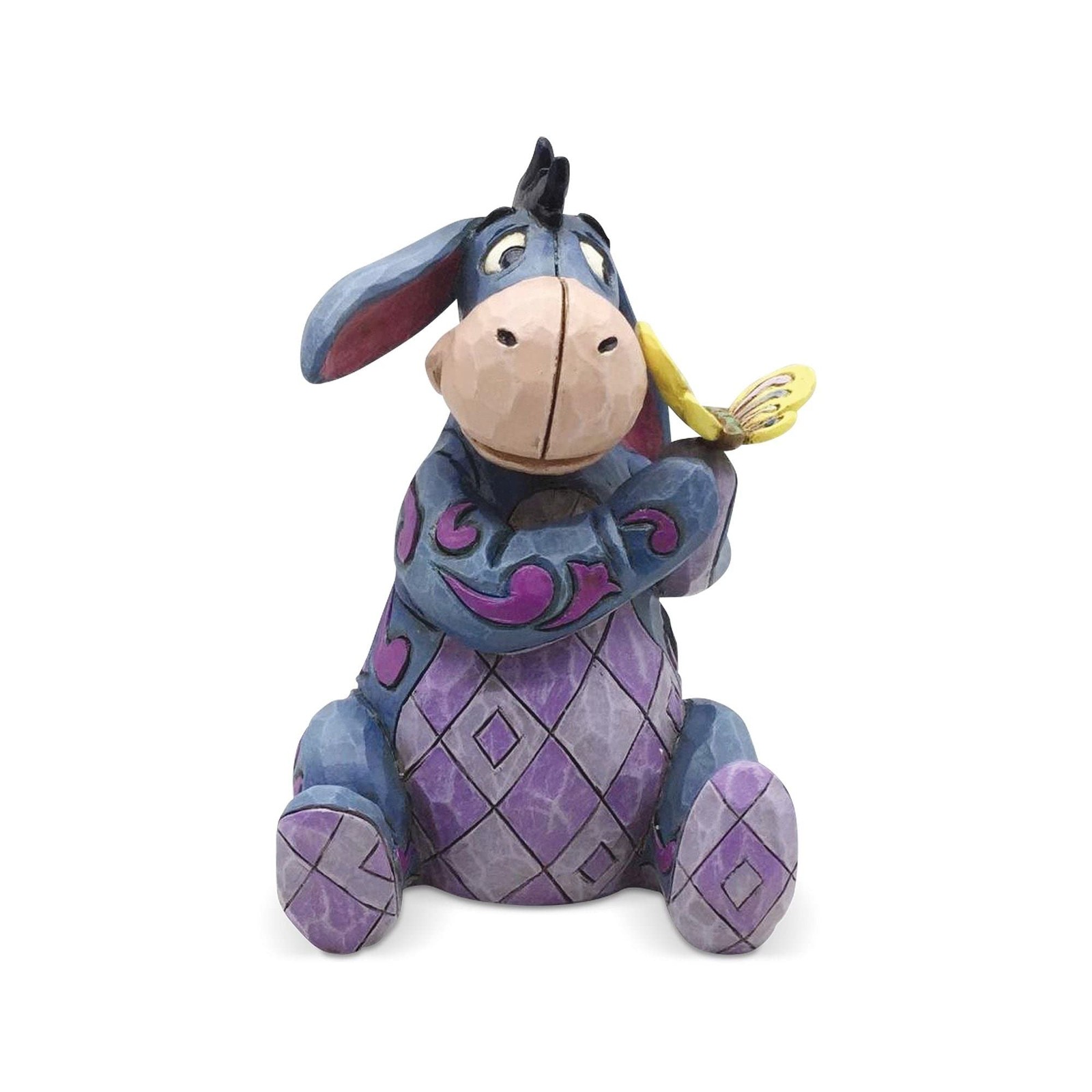 Jim Shore Disney Eeyore Figurine Holding Butterfly 3.25 Inch Enesco Collectible