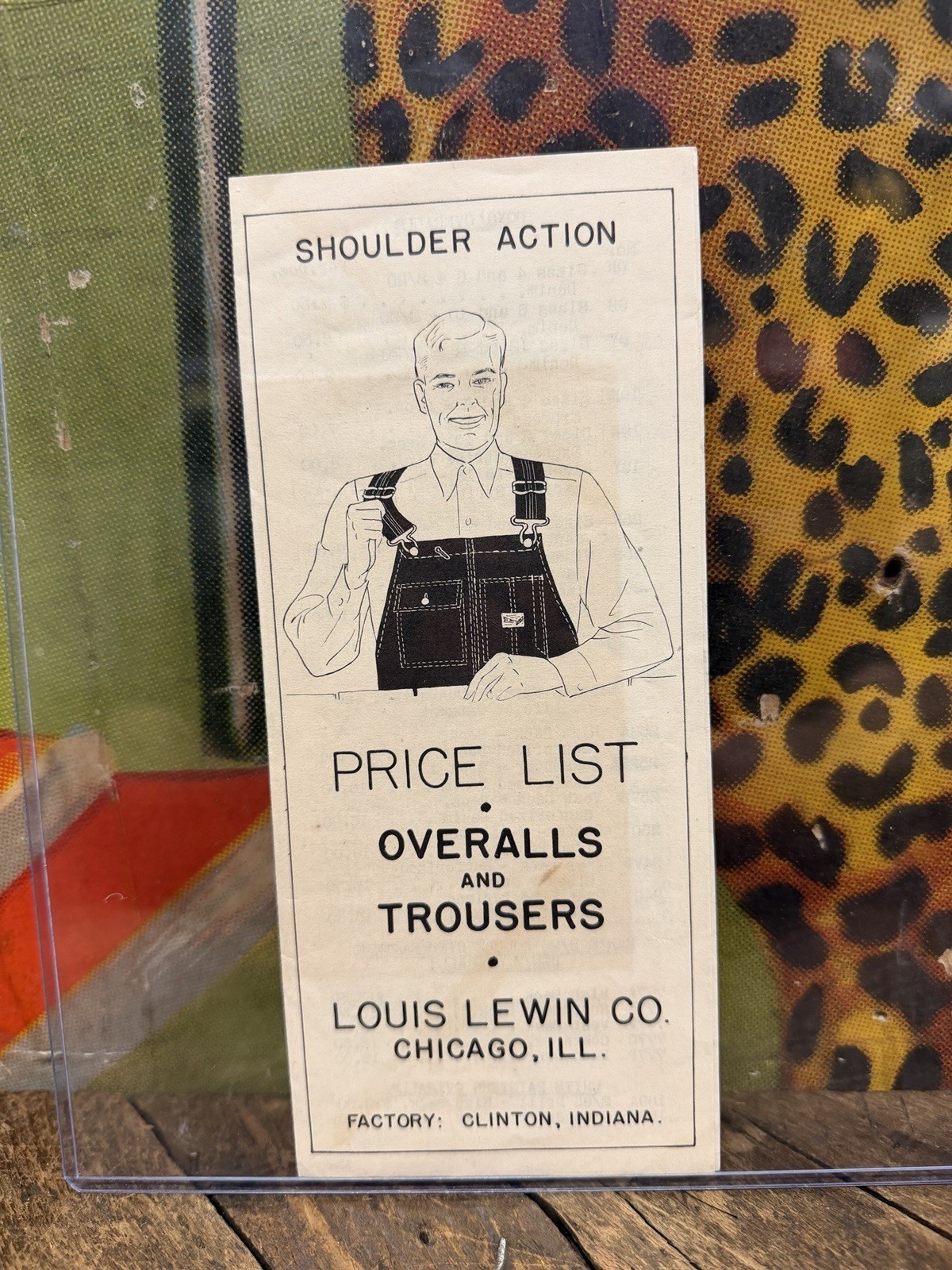VINTAGE C. 1910 LOUIS LEWIN OVERALLS PRICE LIST BROCHURE BOOK SIGN UNION MADE