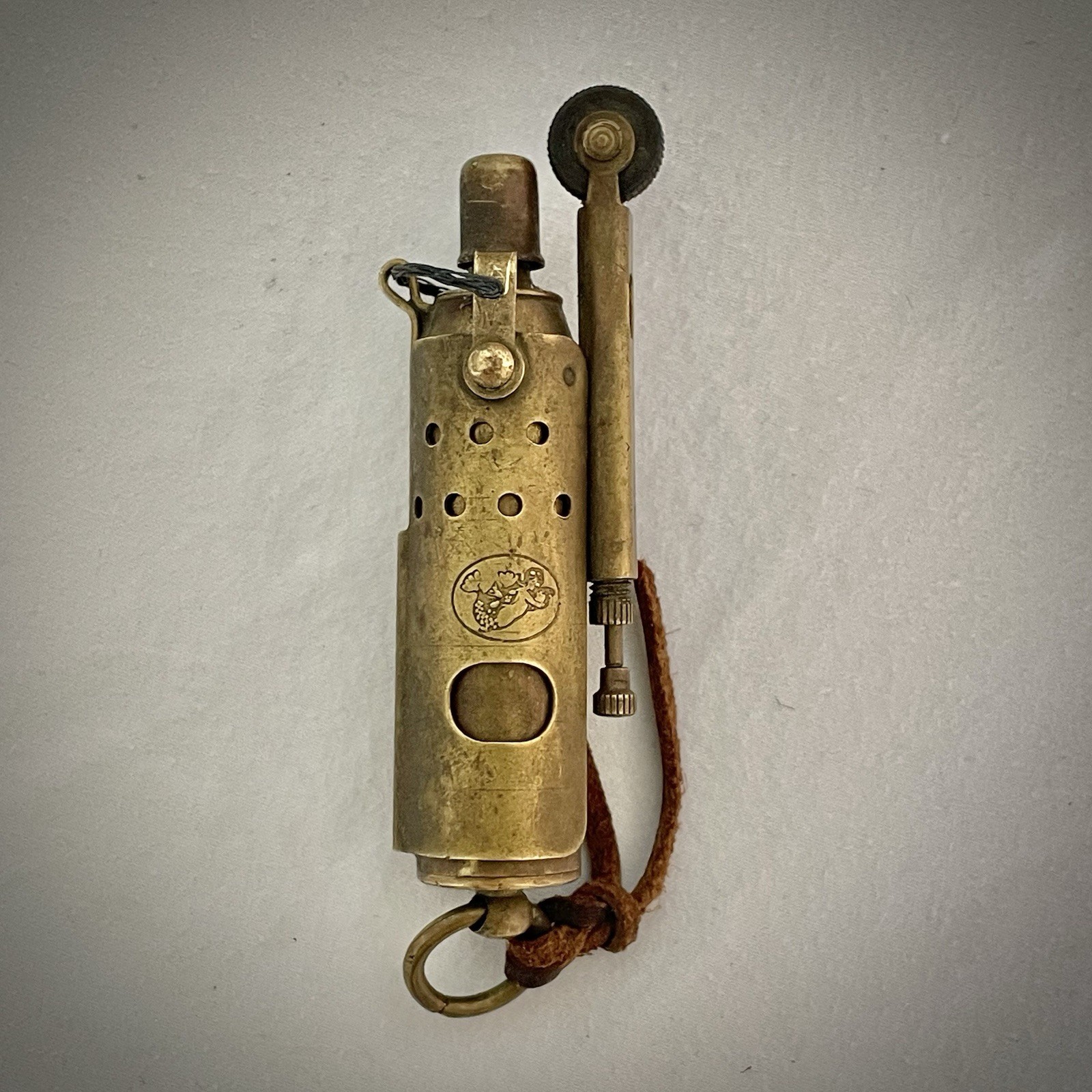 Vintage WW1 Brass Army LIGHTER GAS 1940 Used - German War Military Rare