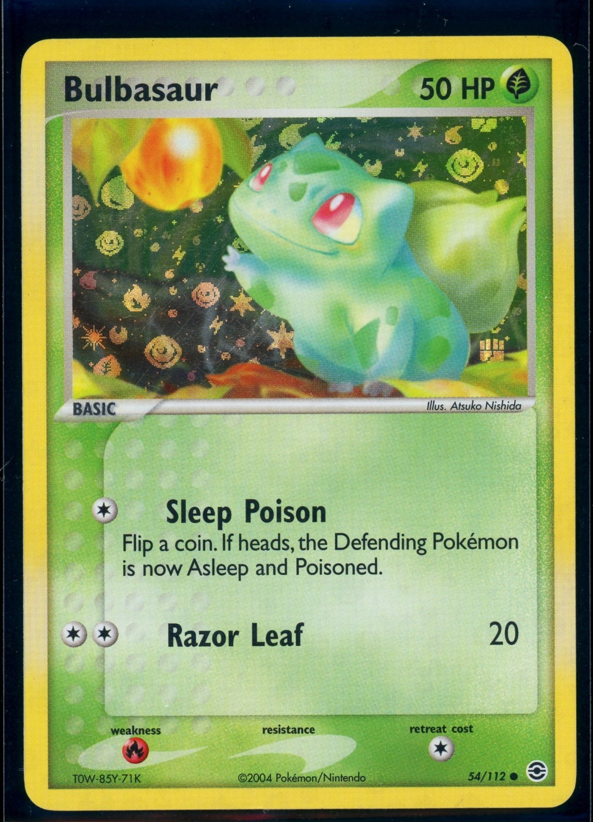 Pokemon EX FIRERED&LEAFGREEN - #54/112 Bulbasaur - Reverse Holo - ENG - LP