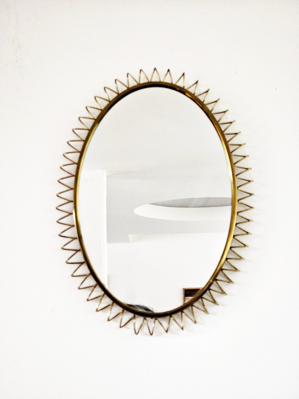 Brass Sunburst Mirror 60s Design Danish Modern Svenskt Tenn Schweden Josef Frank