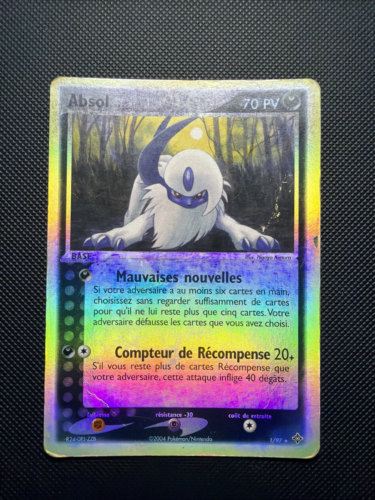 Pokemon Card Absol 1/97 Reverse Ex Dragon