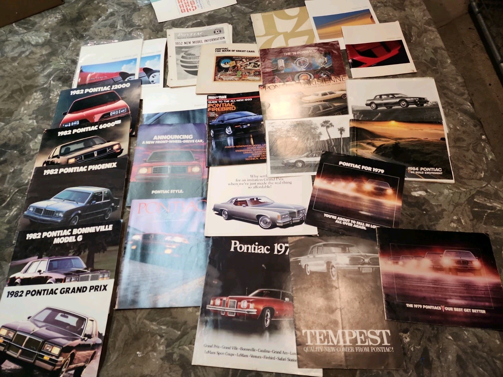 Pontiac Literature Bonneville Catalina Grand Prix GTO Tempest Brochure & More