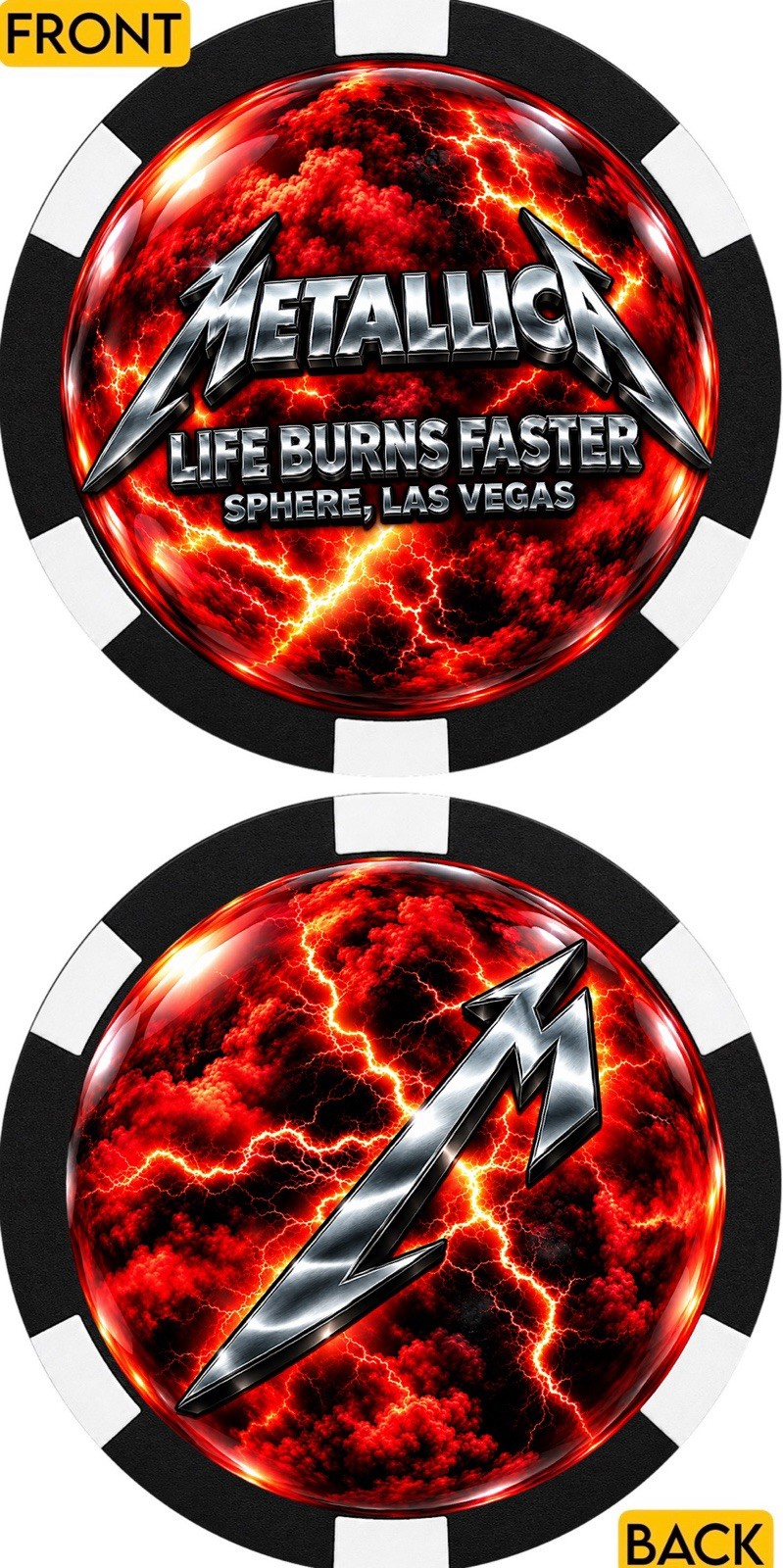 METALLICA AT THE SPHERE - COMMEMORATIVE POKER CHIP