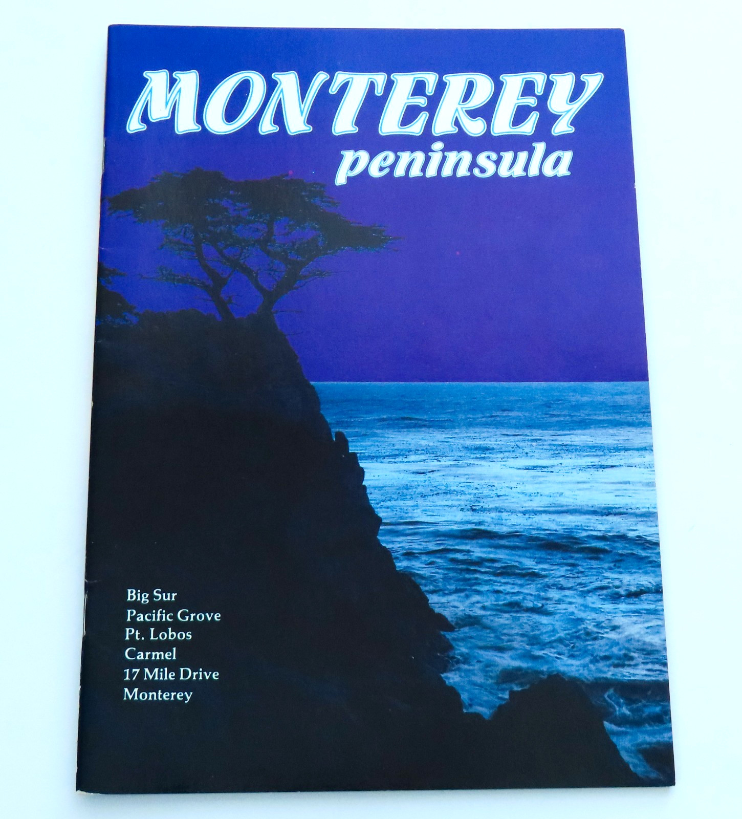 Monterey Peninsula Travel Guide Book Vintage California Big Sur Carmel Travel CA