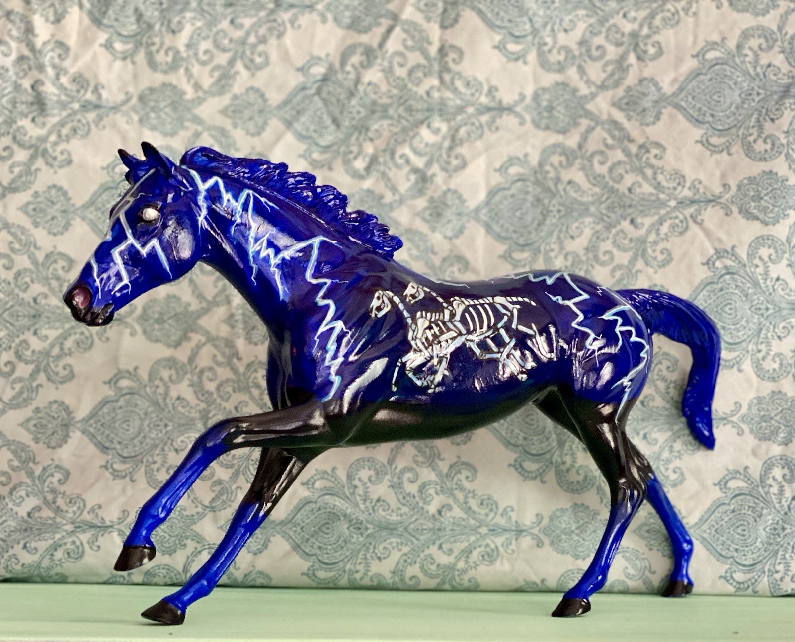 Custom Breyer Halloween Cigar Glows In The Dark Hand Painted OOAK