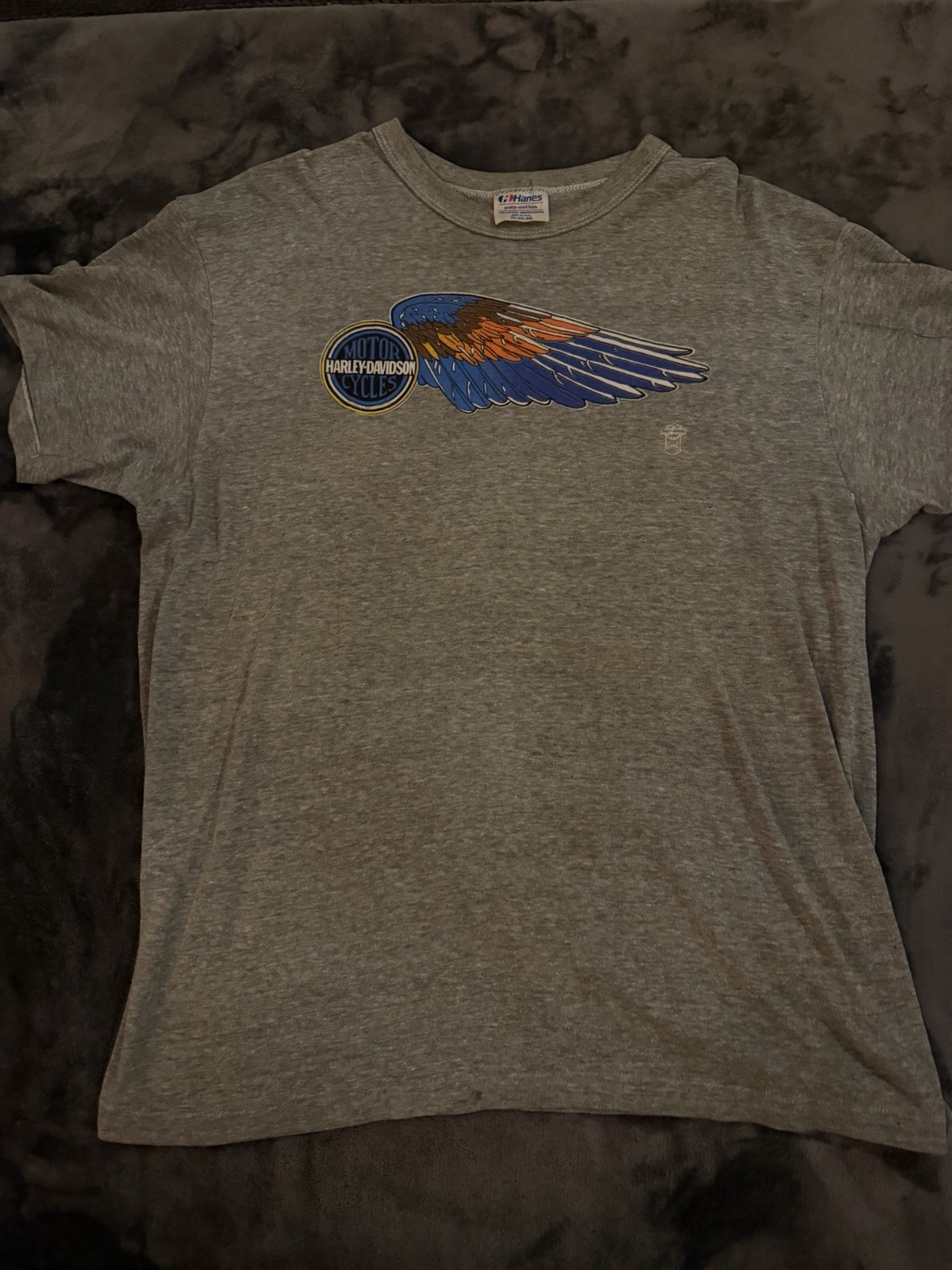 1970s Harley Davidson, winged ultra rare T-shirt 