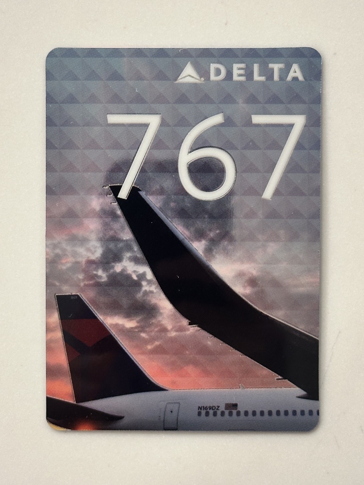 RARE 2016 Delta Air Lines Boeing 767 Aircraft Trading Card #44 - MINT CONDITION