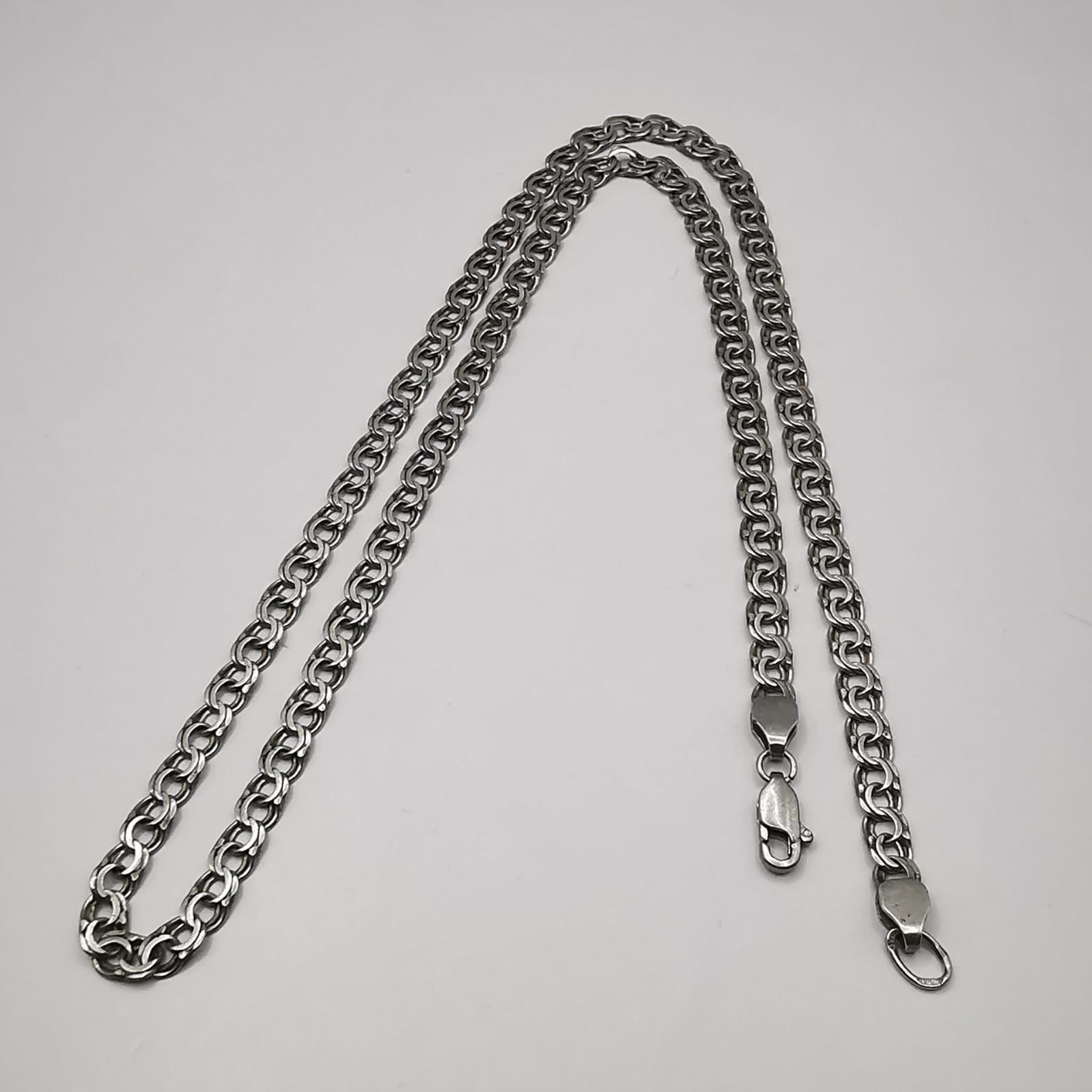 Vintage Beautiful Jewelry Chain, 925 Sterling Silver, Signed 13,72g