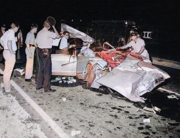 RARE color  STILL JANE MANSFIELD car accident. horrible