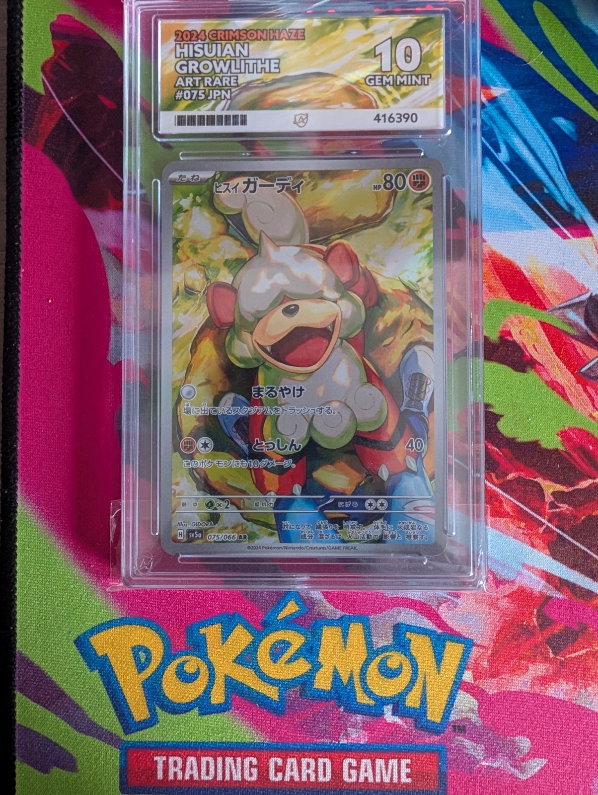 PERFECT SUBGRADES - Hisuian Growlithe - 075/066 - 2024 Crimson Haze - ACE 10