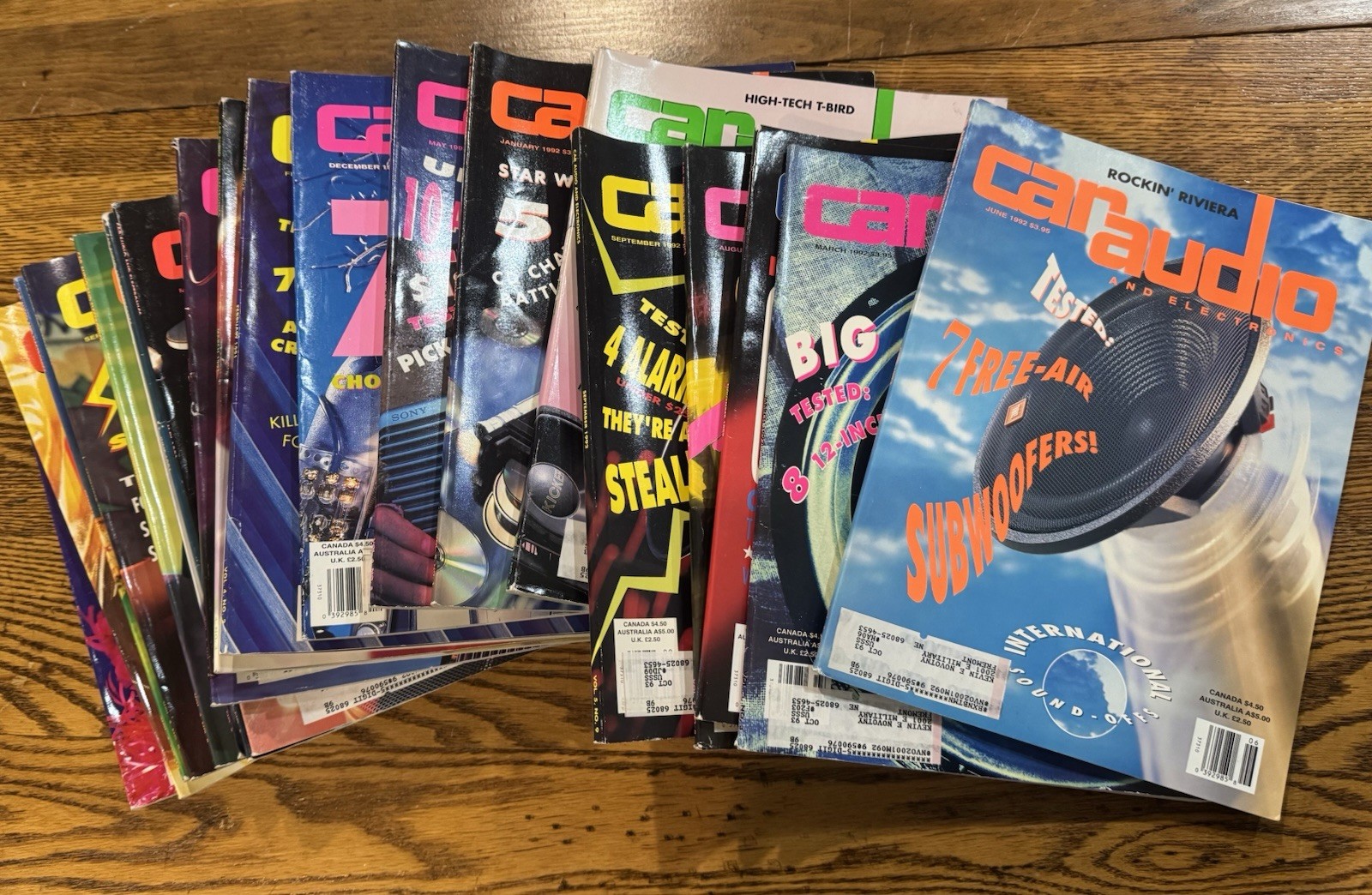 Car Audio and Electronics Magazine Lot of 20 Issues 1991-1993