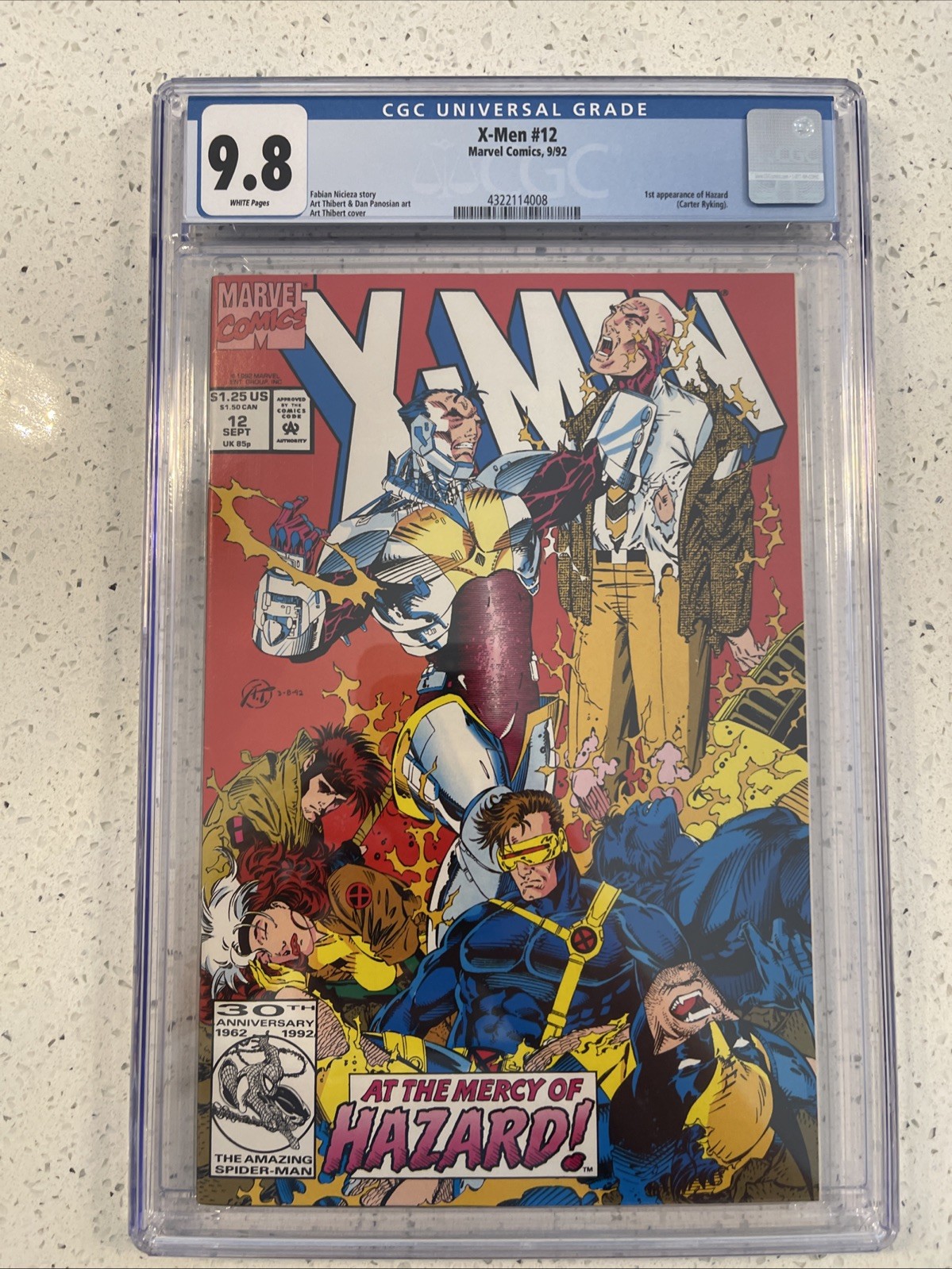X-Men #12 - CGC 9.8 - Marvel - 1992 - 1st appearance of Hazard (Carter Ryking)