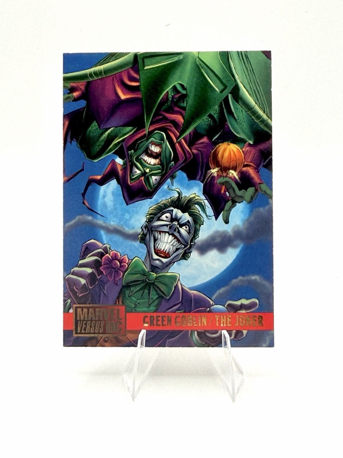 1995 Fleer SkyBox DC Versus Marvel Joker Green Goblin 3 Card Villain Lot