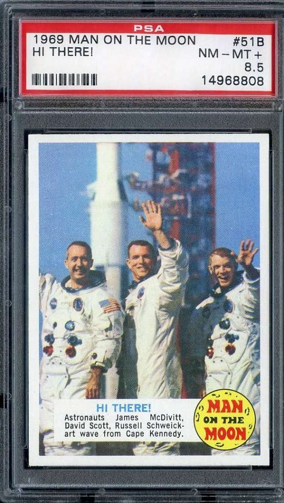 1969 Topps Man on the Moon #51 Hi There PSA 8.5 *DS15945
