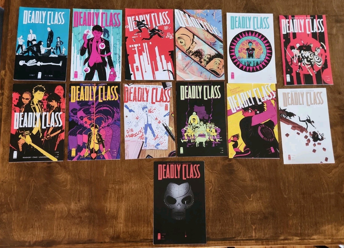 Deadly Class Comic Lot #1-13 Image Comics 1st Print Rick Remender Wes Craig