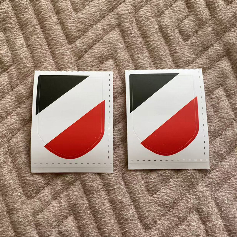 2PCS WW2 WWII German M35 M40 M42 Helmet Decals Stickers
