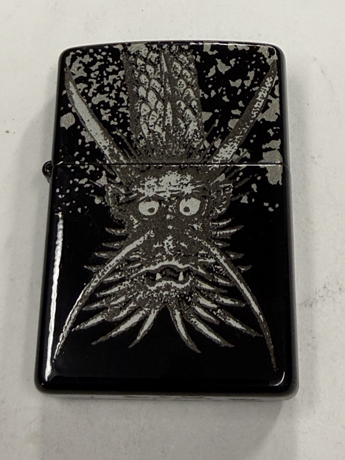 ZIPPO 1998 RYU GA GOTOKU DEVIL BLACK LACQUER LIGHTER UNFIRED IN BOX H482