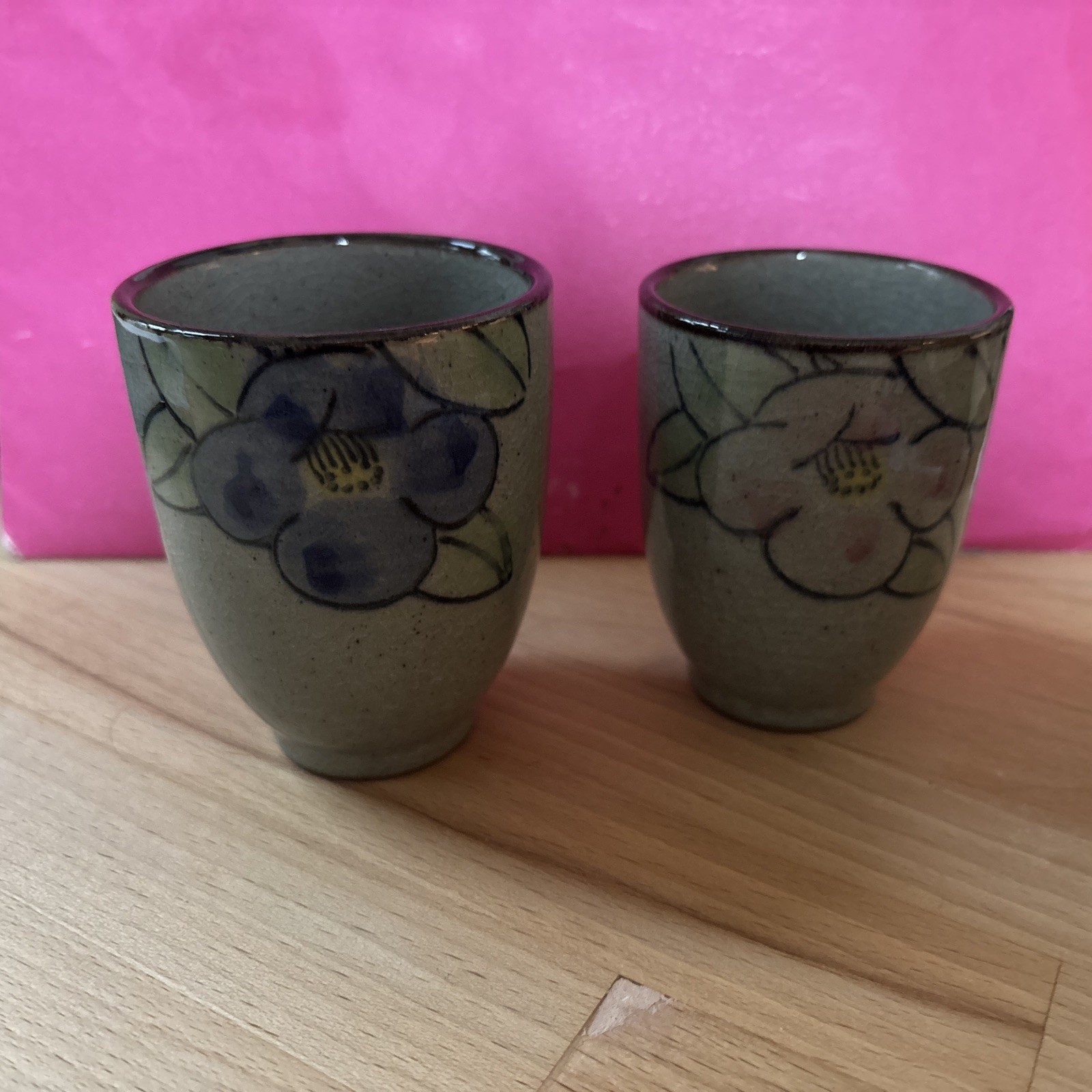 Set Of 2 Tea Cup Arita ware porcelain Yamakodo kiln signed
