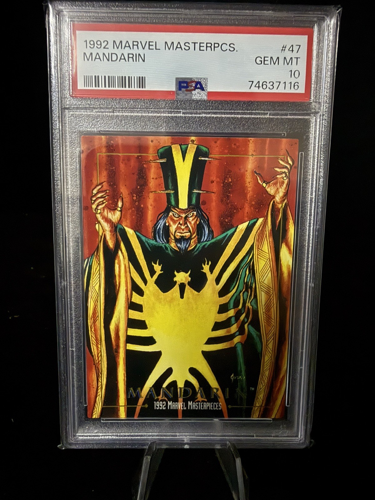 1992 Marvel Masterpieces PSA 10 Mandarin Low Pop