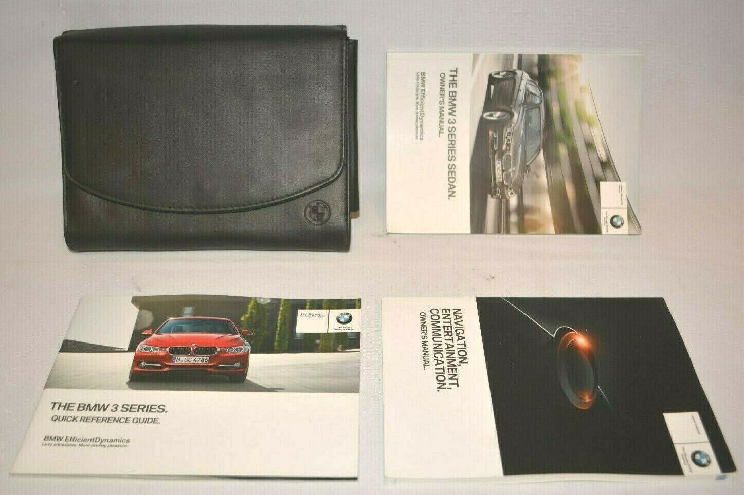 2014 BMW 3 SERIES SEDAN OWNERS MANUAL GUIDE BOOK SET WITH CASE OEM