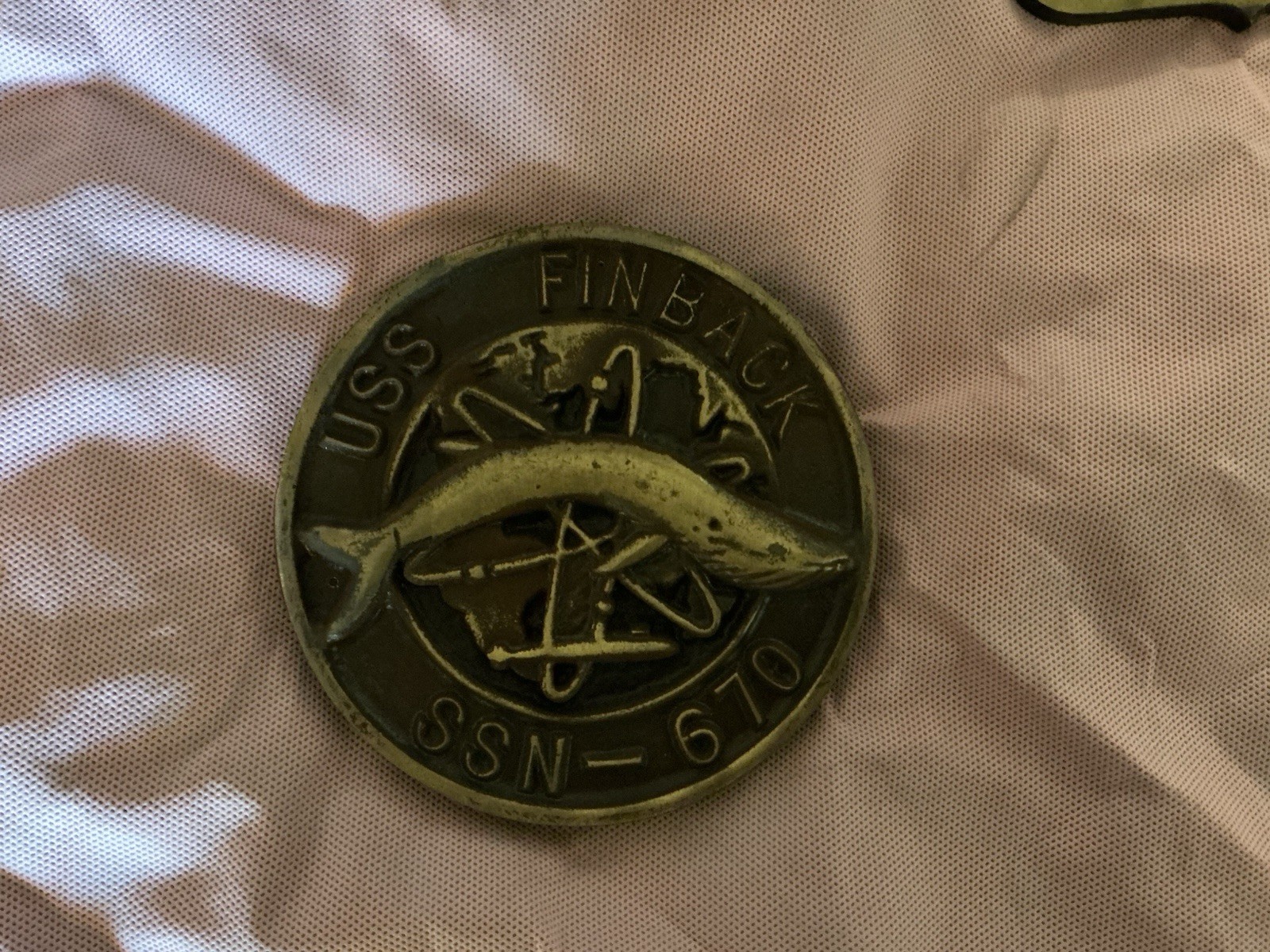 US Navy Submarine USS Finback SSN-670 Ship’s Plaque