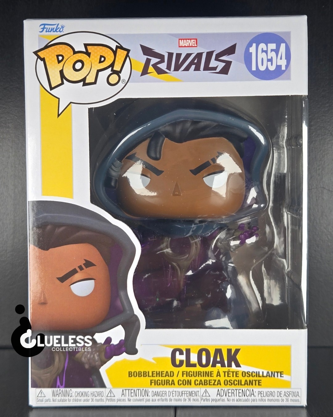 Funko Pop Marvel Rivals Cloak #1654 And Pop Protector