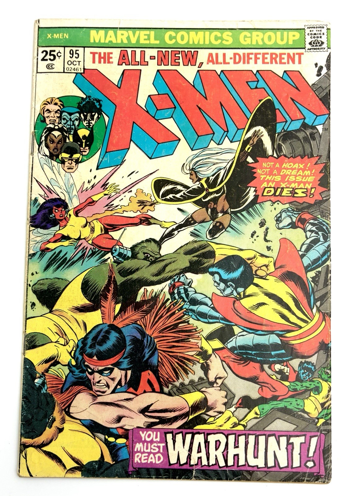 X-MEN #95 1975 5.5 F- 🔑 Death Thunderbird John Proudstar