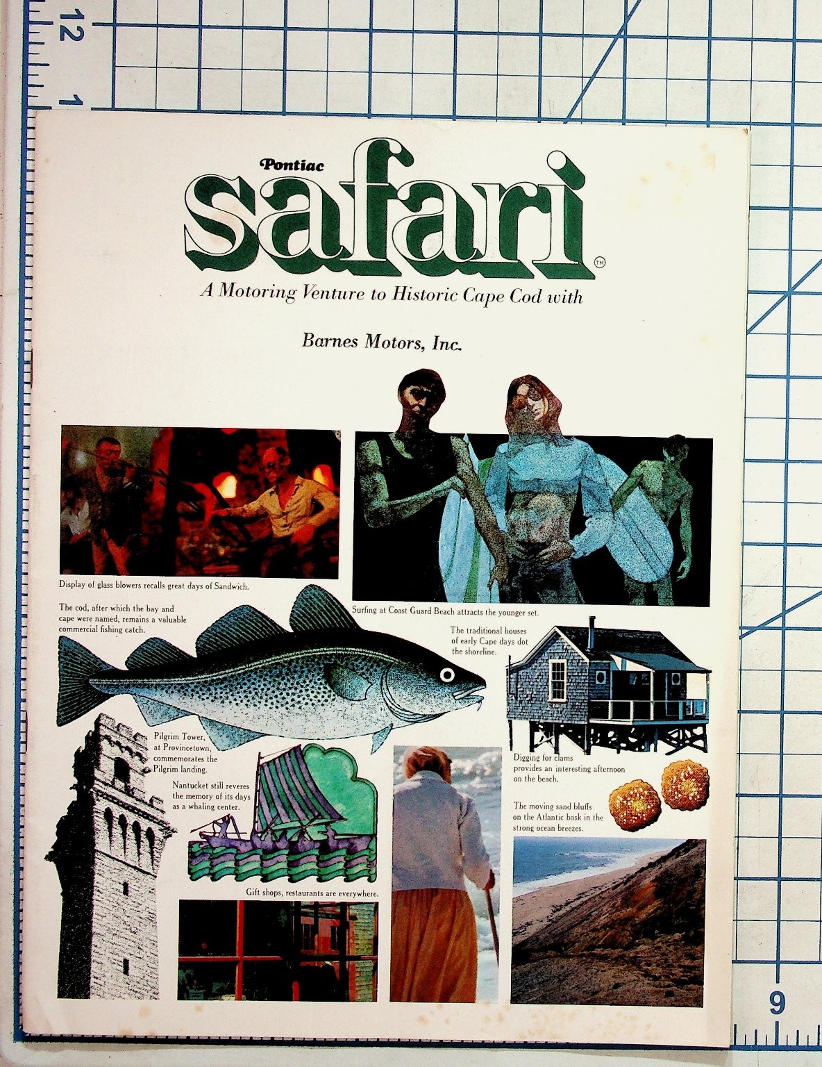 Pontiac Safari Cape Cod Brochure Vintage Travel Auto Advertising Ephemera