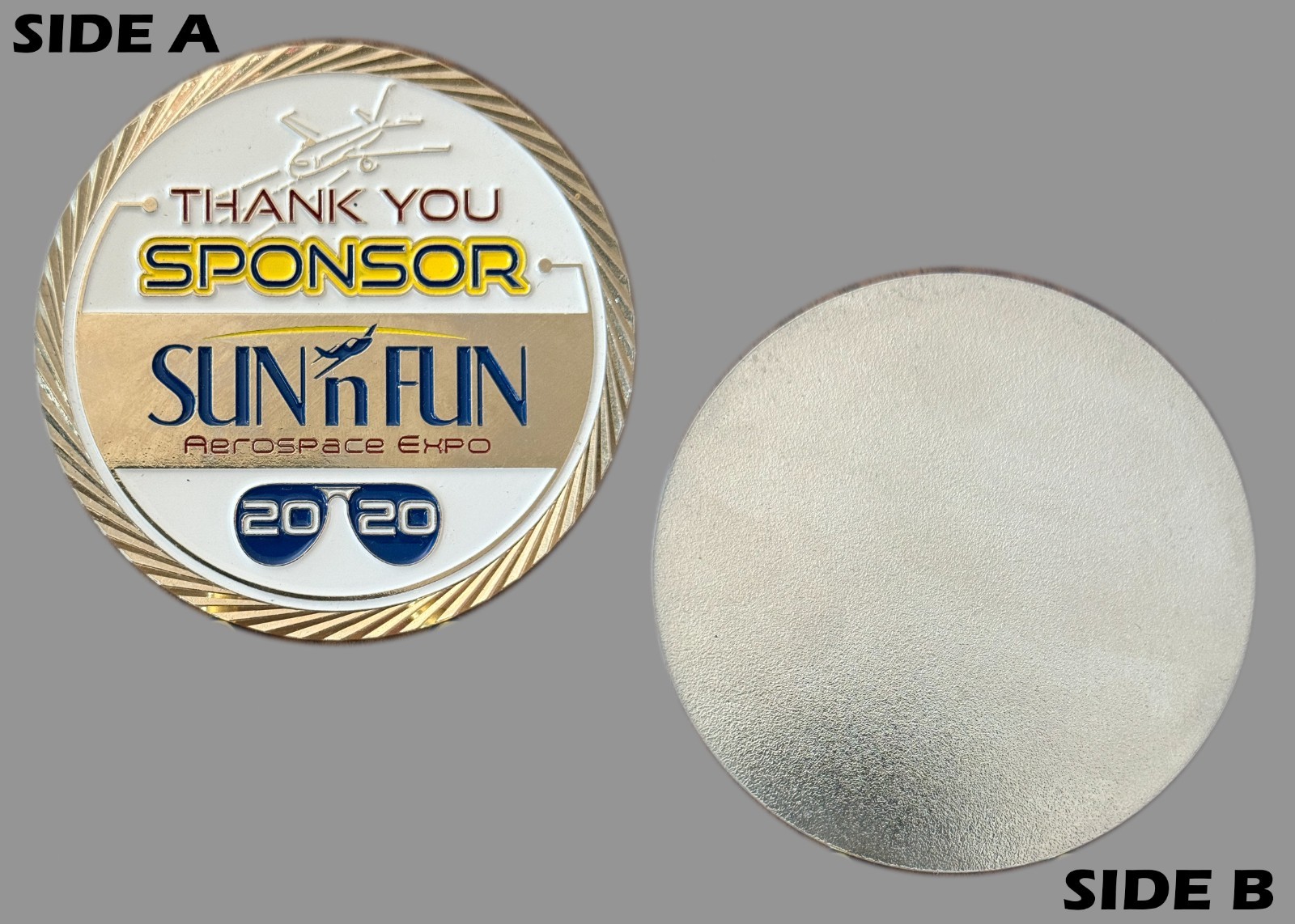 Sun n Fun Aerospace Expo 2020 Sponsor Challenge Coin  M#7