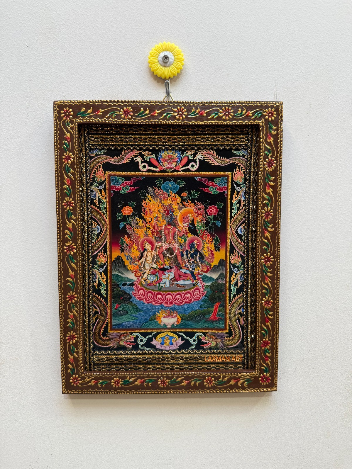 Vintage Picture Frame Maa Chinnamasta Jayanti Photo Wall Art Decor frame - 9x12