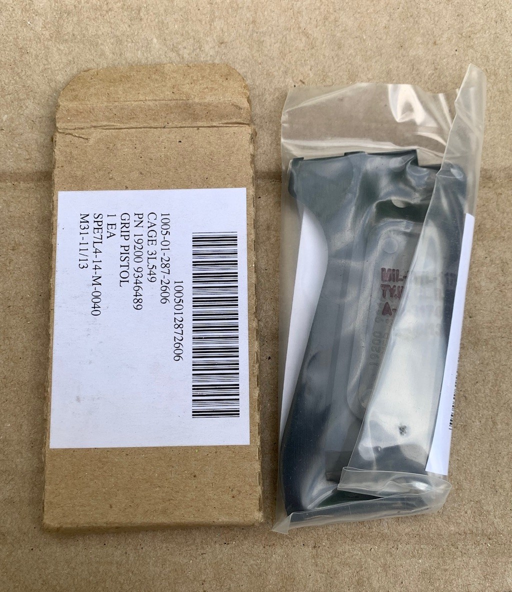US Military Beretta M9 M9A1 Pistol Left Side Grip Panel
