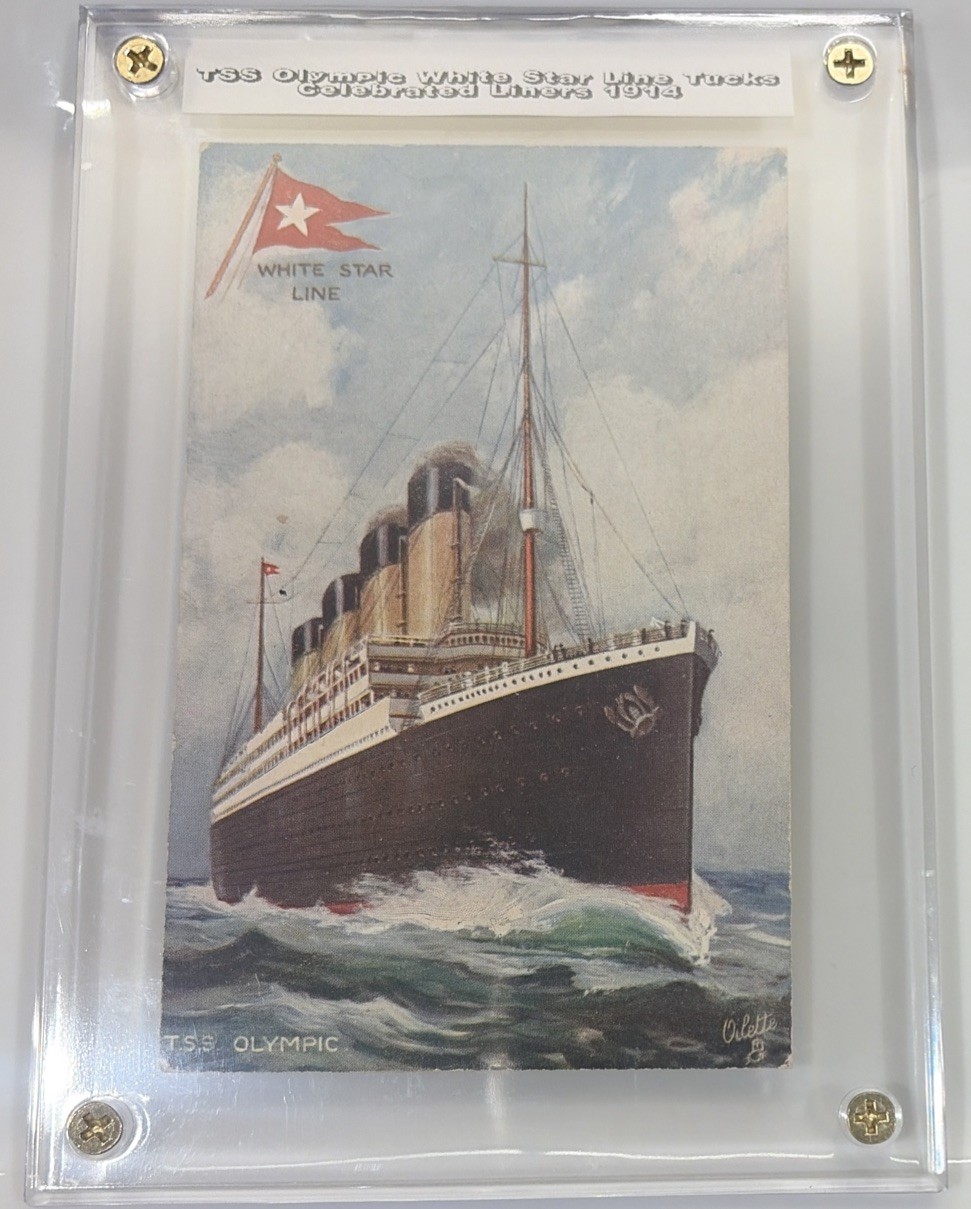 1914 T.S.S. Olympic White Star Line from Tuck’s  Post Card (Original)