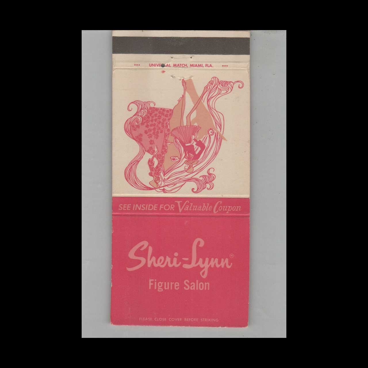 Matchbook Cover Sheri-Lynn Figure Salon North Miami Beach, FL