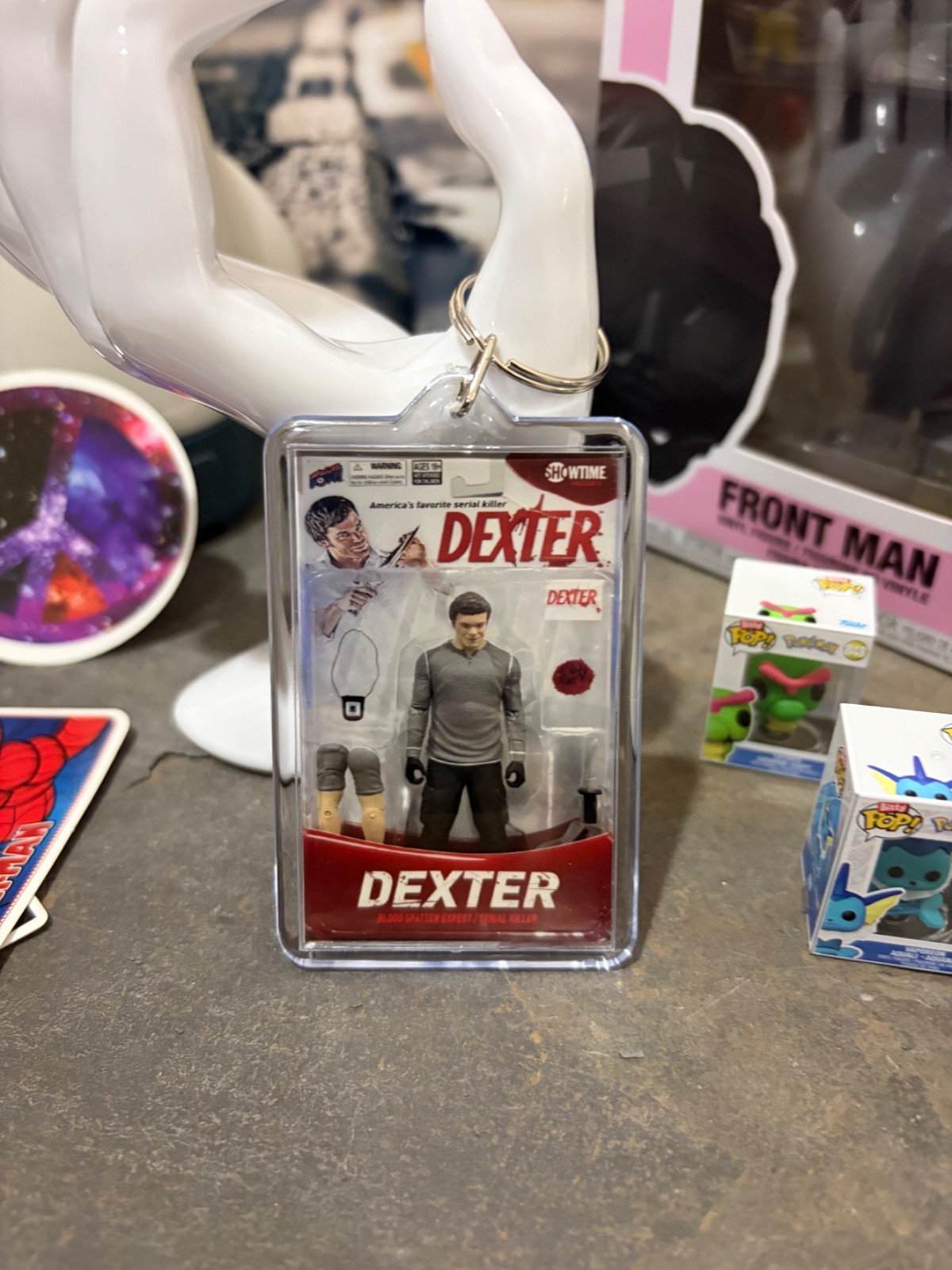 Dexter Morgan Action Figure - Tribute Keychain - Novelty Key Ring