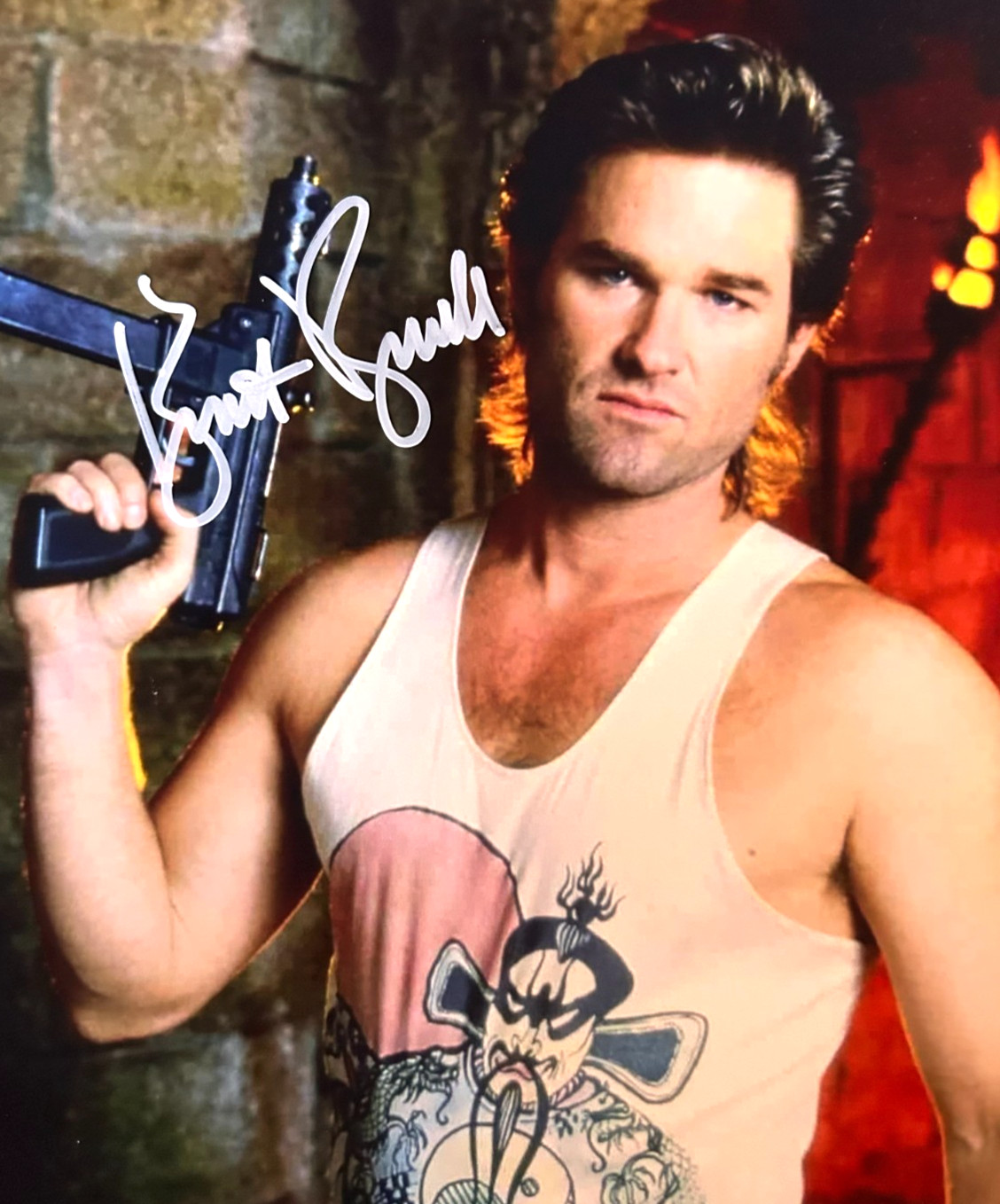 KURT RUSSELL Signed Autograph [BIG TROUBLE IN LITTLE CHINA] 8x10