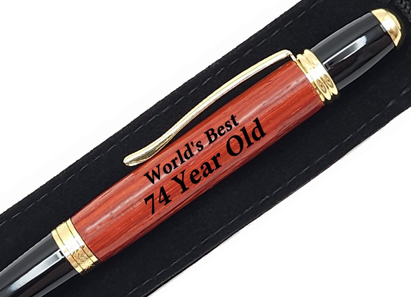 74th Birthday Gift Idea For 74 Year Old Present World's Best Engraved Pen