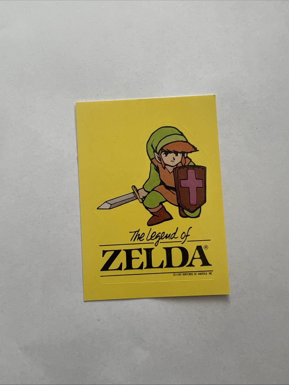 1989 Nintendo Topps Card 5 Zelda Link Video Game Rookie Grail Legend Sticker Old