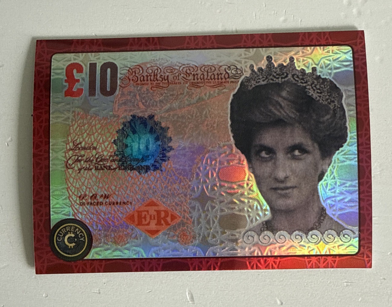 2025 Cardsmiths Currency Series 5 Banksy Di-Faced Tenner #25  Ruby 18/25