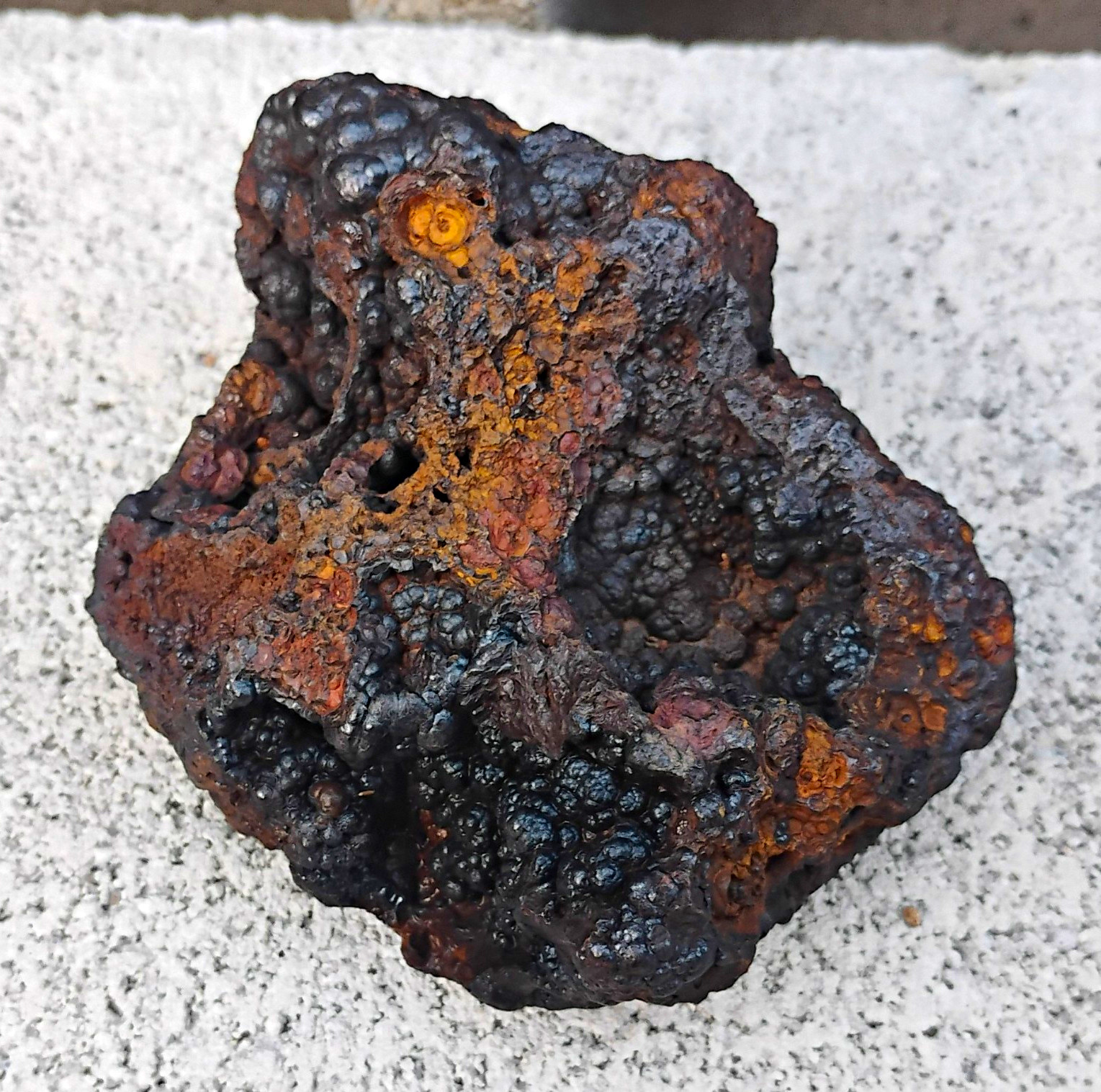 Unique Rare Botroydial Specular Volcanic Hydrothermal Goethite Hematite Piece