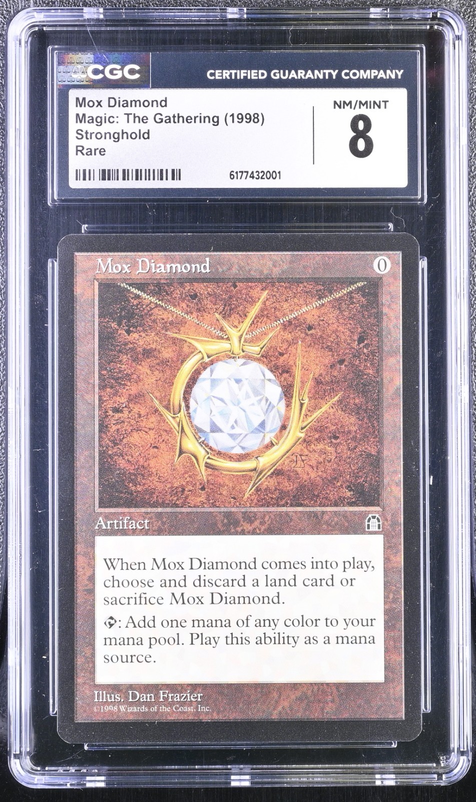 1998 STRONGHOLD MOX DIAMOND CGC 8.0