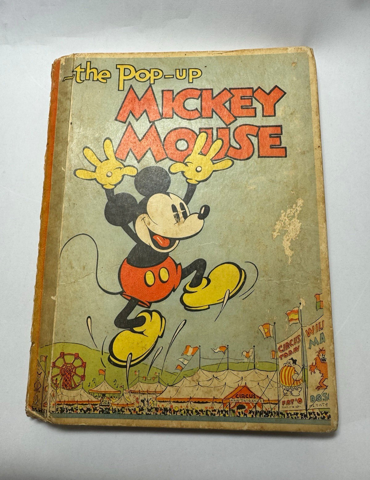 Vintage 1933 The Pop-Up Mickey Mouse Book 1st Edition Walt Disney Blue Ribbon⁠
