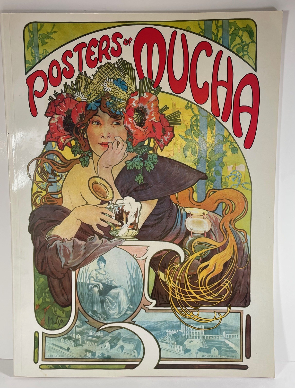 POSTERS OF MUCHA - ALPHONSE MUCHA ART BOOK VINTAGE 1975 - 22 POSTERS ART NOUVEAU