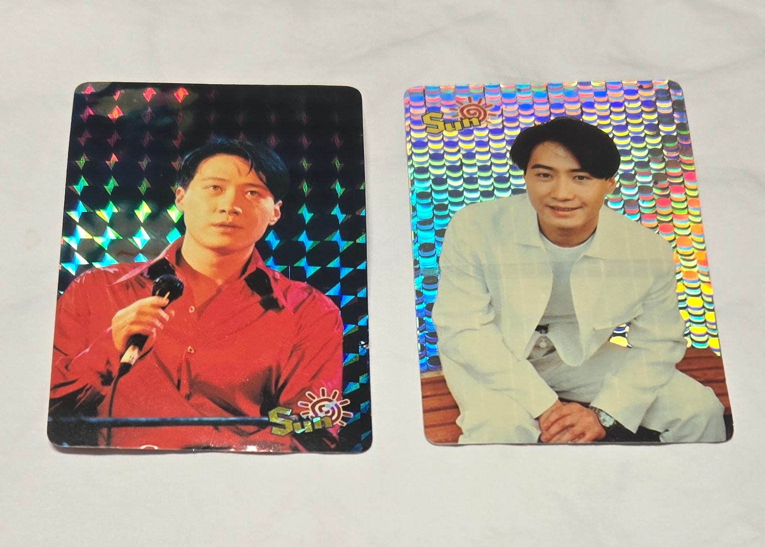 Rare Leon Lai Refractor Collector Trading Card Lot ( 2 ) Sun - Hong Kong China