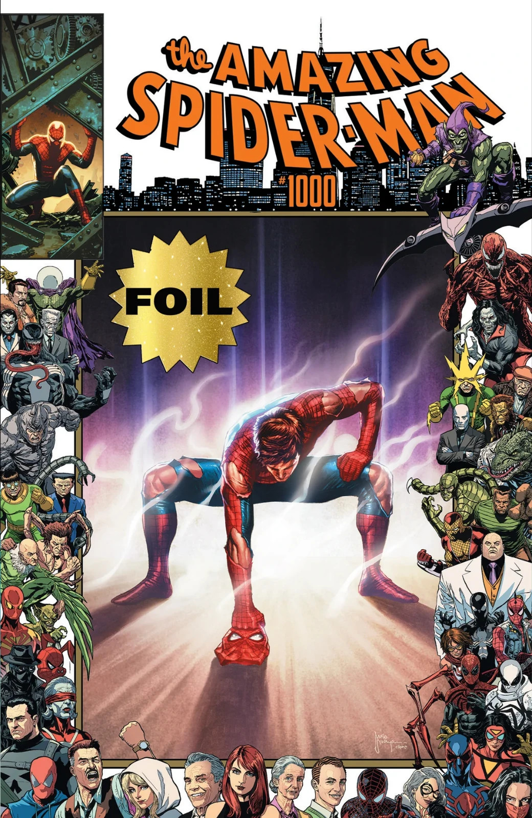 AMAZING SPIDER-MAN #1000 MICO SUAYAN NYCC EXCLUSIVE FOIL LTD 500