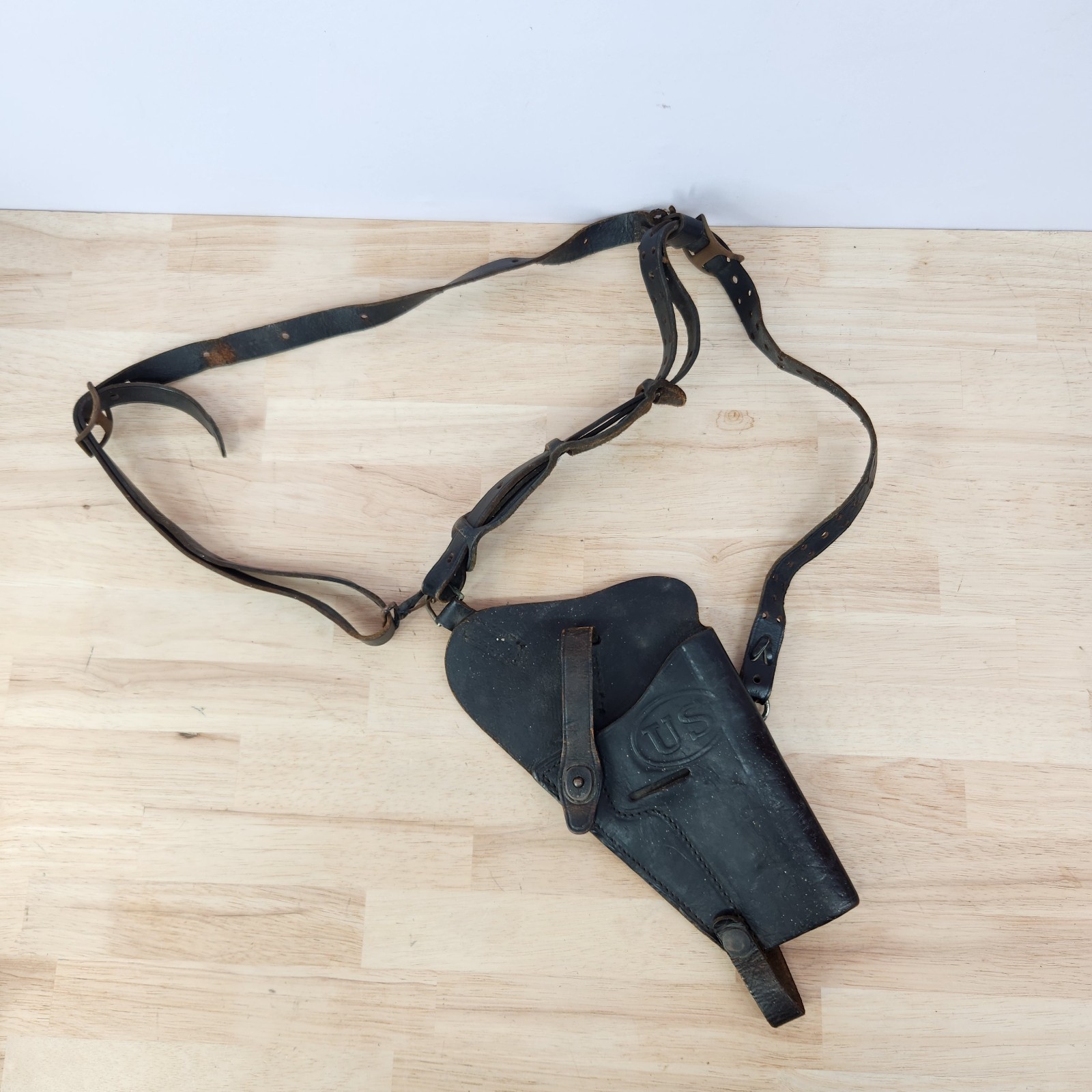 Vintage WWII M3 M7 Shoulder Holster US Western Mfg Co 7791527 Black RH