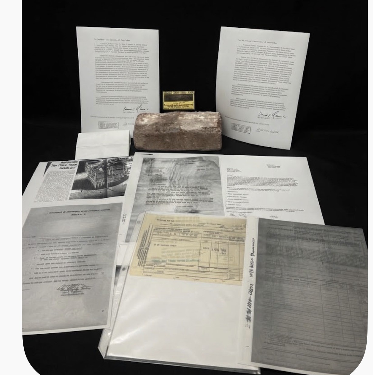 ORIGINAL 1950 WHITE HOUSE BRICK TRUMAN RENOVATION WITH PROVENANCE