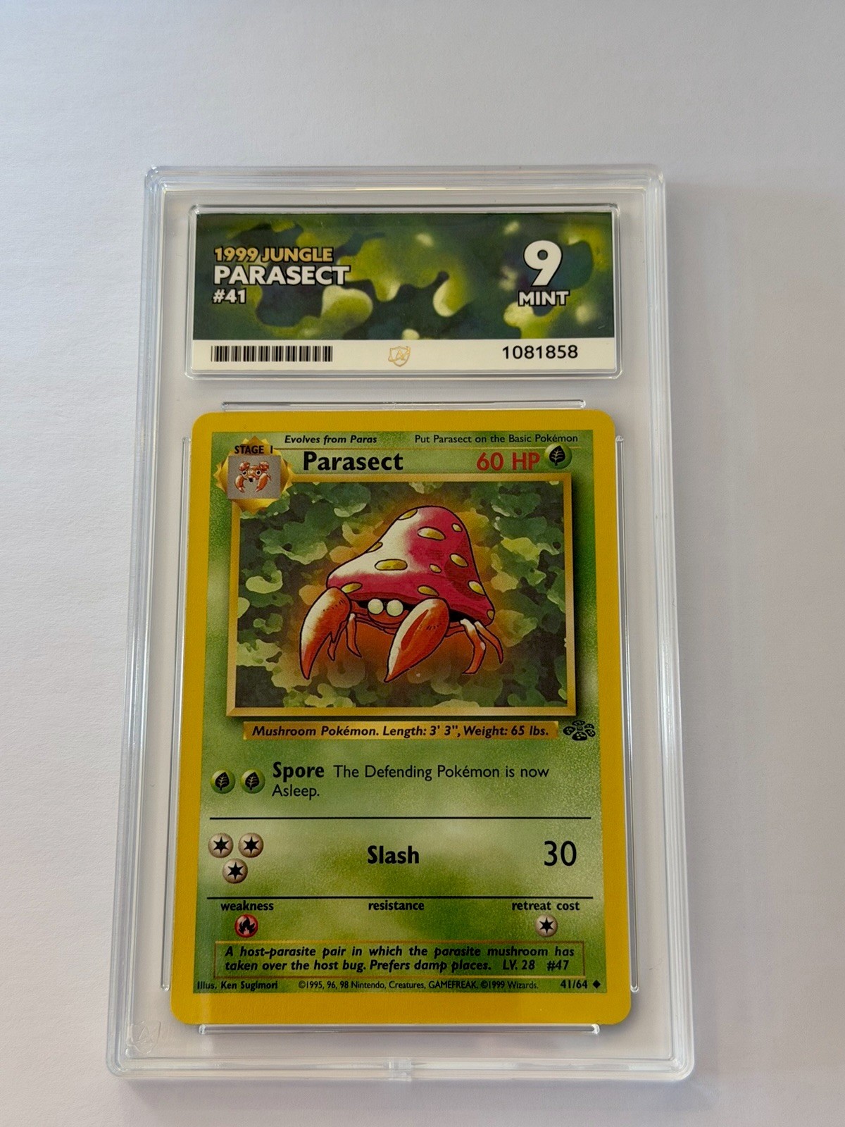 1999, Parasect, #41, Jungle, ACE 9