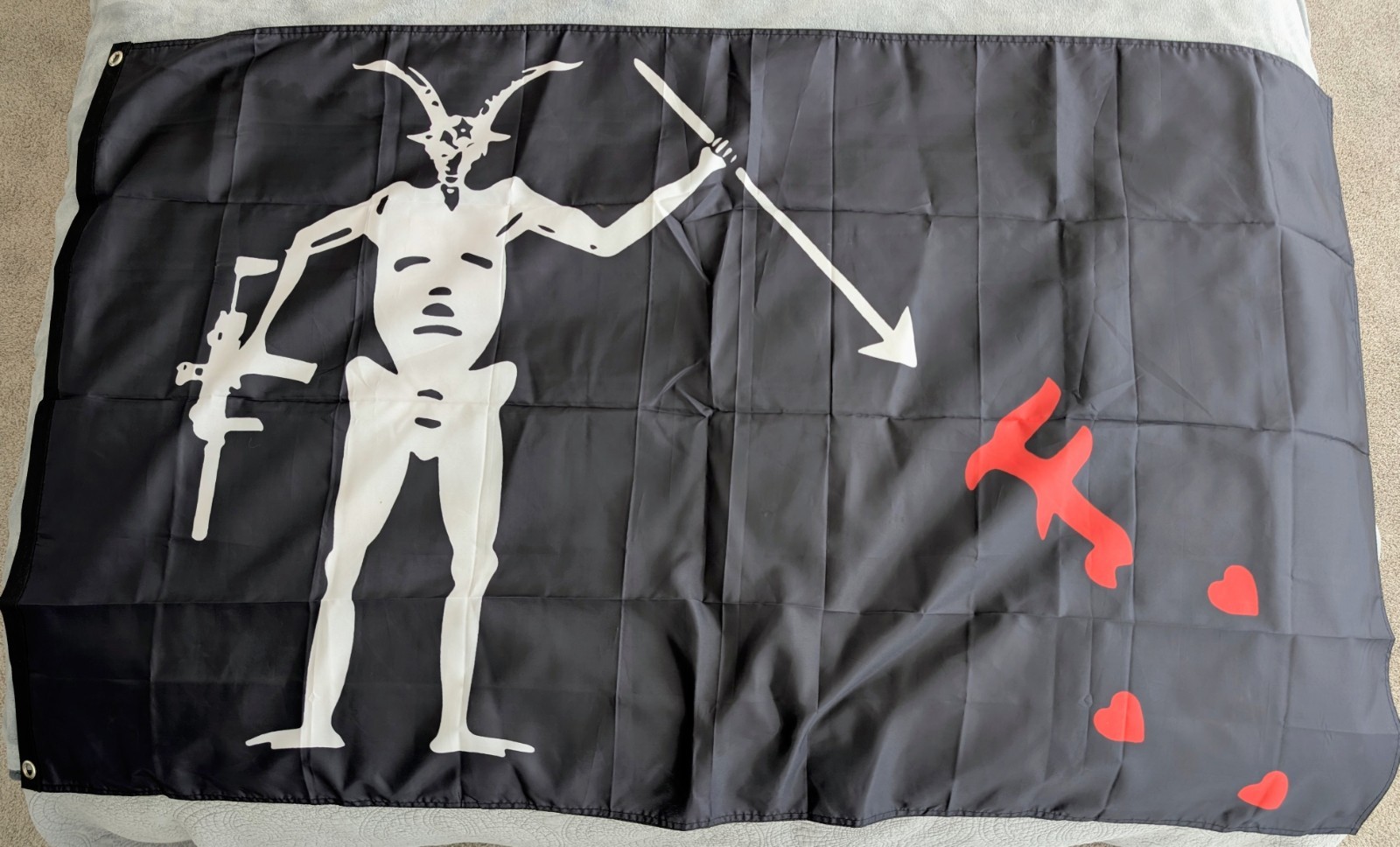 Forward Observations Group Queen Anne's Revenge Blackbeard Flag NEW AND REAL
